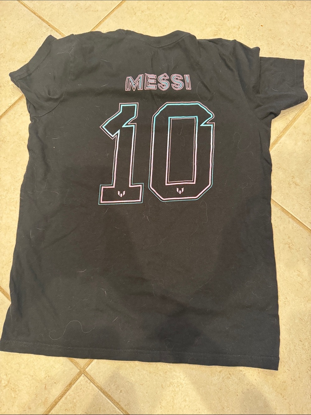 Adidas Kids Black Messi 10 Graphic Tee